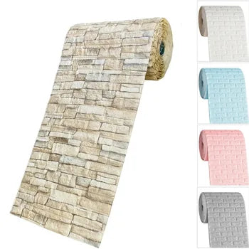 3D Brick Pattern Wall Sticker Self-Adhesive Panel