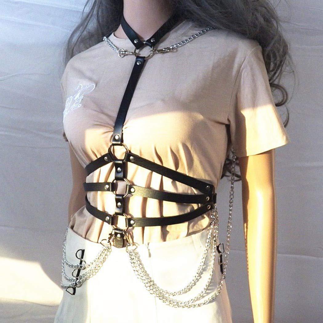 Leather Chain Top Performance Costumes