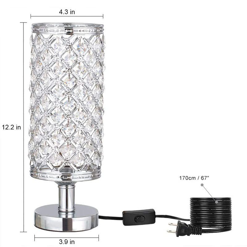 New Modern Crystal Table Lamp With Stylish Personality And Warm Bedside Decoration For Bedroom And Living Room