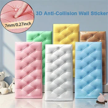 1pc Thickened 3D Soft Package Bed Sticker Anti-Collision