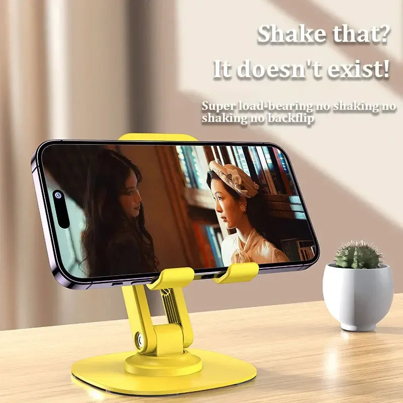 Rotating phone stand foldable desktop TV show lazy person tablet phone support stand