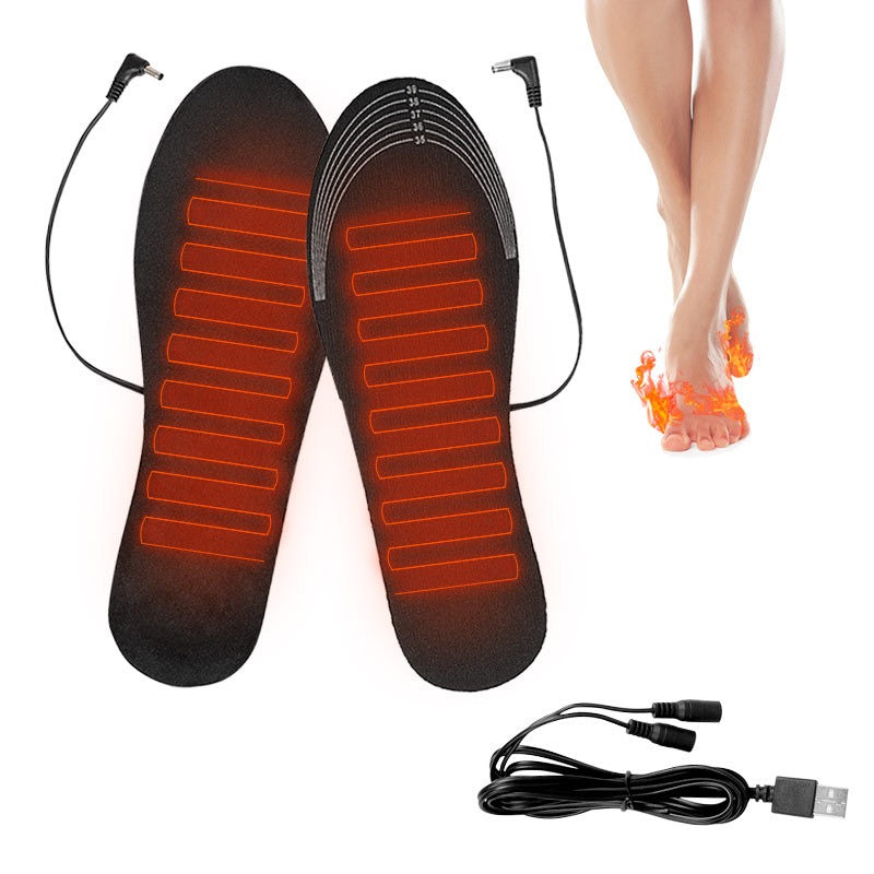 USB heating insole warm feet treasure charging heating washable size tailoring full soled warm feet electric heating insole