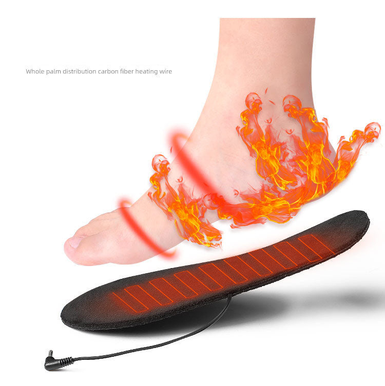 USB heating insole warm feet treasure charging heating washable size tailoring full soled warm feet electric heating insole