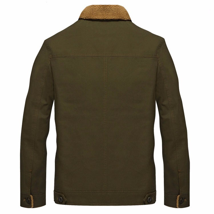 Winter Jacket Mens Military Fleece Warm Coats