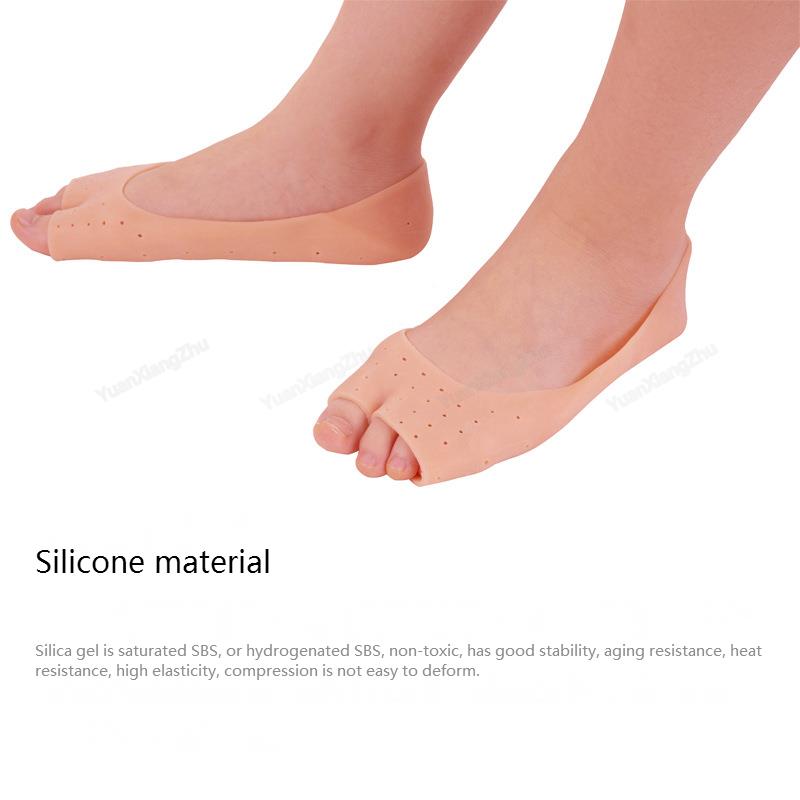 Forefoot Pads Silicone Insoles Orthopedic Shoe Pad Pain Relief Silicone Boat Socks for Women Toe separator Foot Care Products