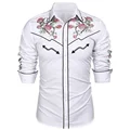 Western Denim Men's Shirt Comfortable and Soft Men's Clothing Long Sleeve