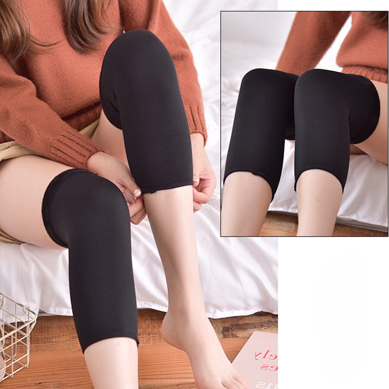 Men Women Cold Proof Plush Socks Warm Leggings Knee Pad Non slip Joint Injury Recovery Outdoor Sports Compression Winter