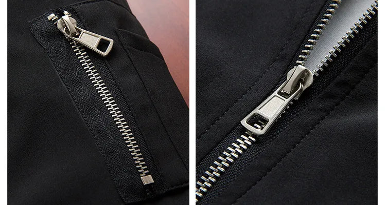 New Spring Autumn Casual Loose Flip Collar Zipper Jackets for Men