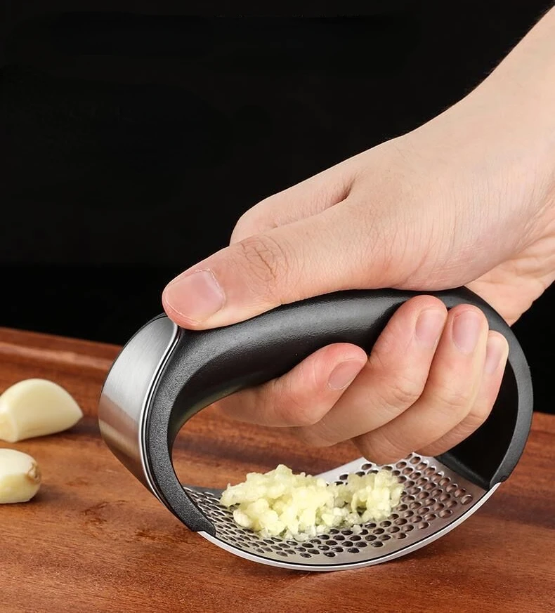 Stainless Steel Garlic Press Crusher Manual Garlic Mincer Chopping