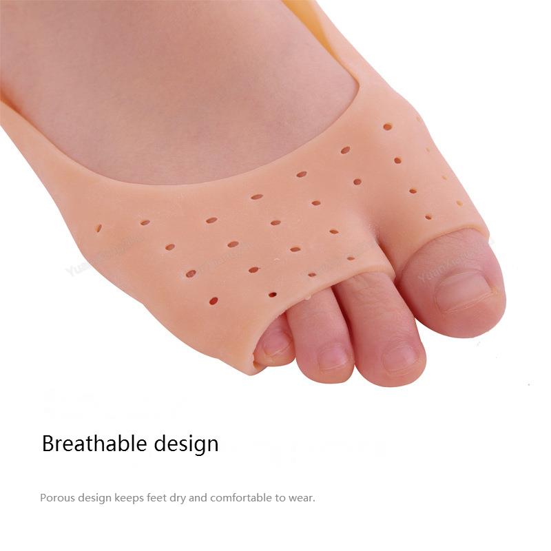 Forefoot Pads Silicone Insoles Orthopedic Shoe Pad Pain Relief Silicone Boat Socks for Women Toe separator Foot Care Products