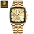 POEDAGAR Luxury Square Sport Man Wristwatch