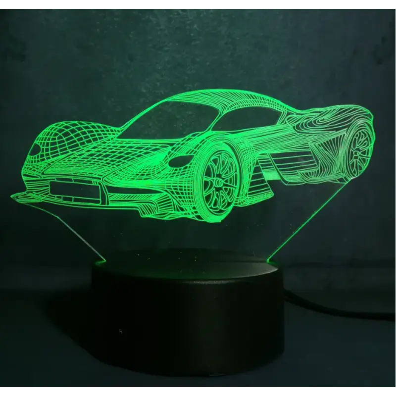 Racing Car Model 3D Touch LED Lamp