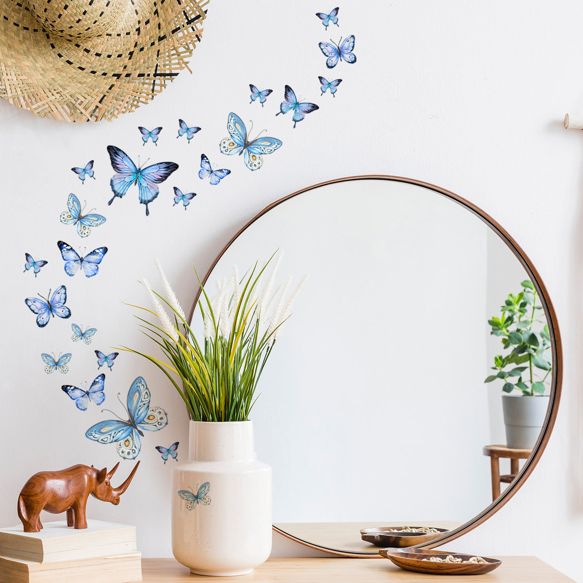 12Pcs/Set Luminous Butterfly Wall Stickers Living Room Butterflies