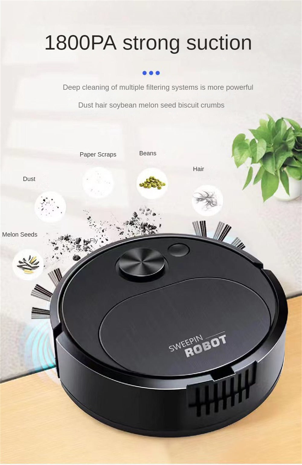 Vacuum Cleaner For Home Office Robot (random Colors)