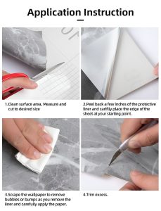 Self Adhesive Sticker Marble Sheet