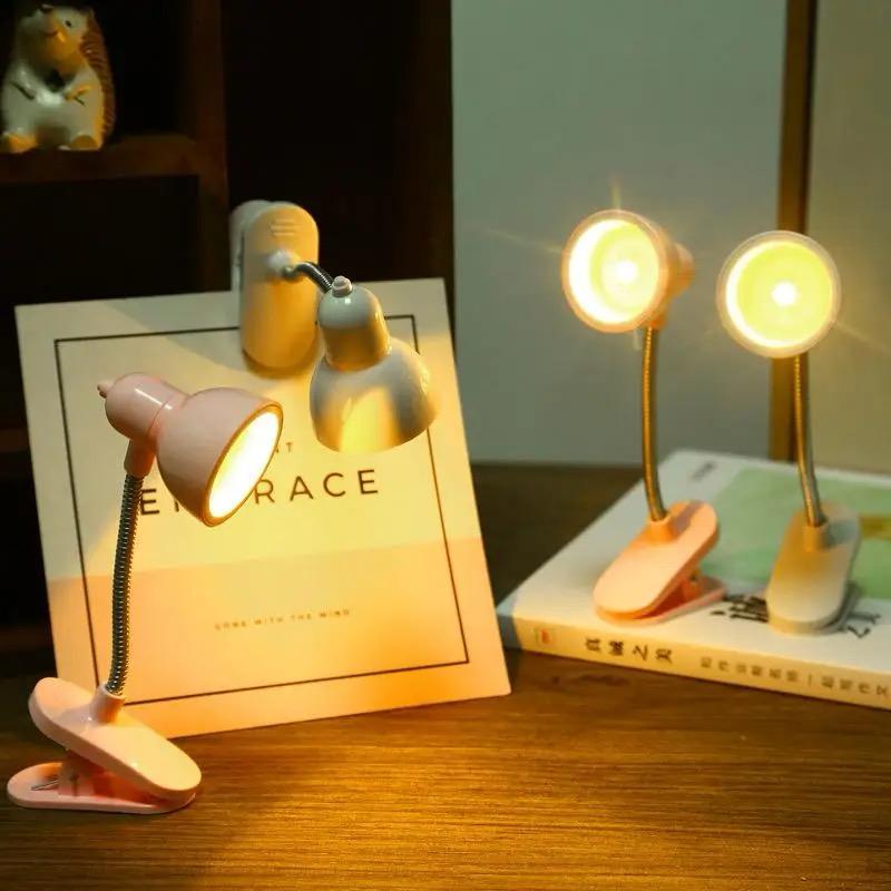 Mini Book Light With Clip Portable Led