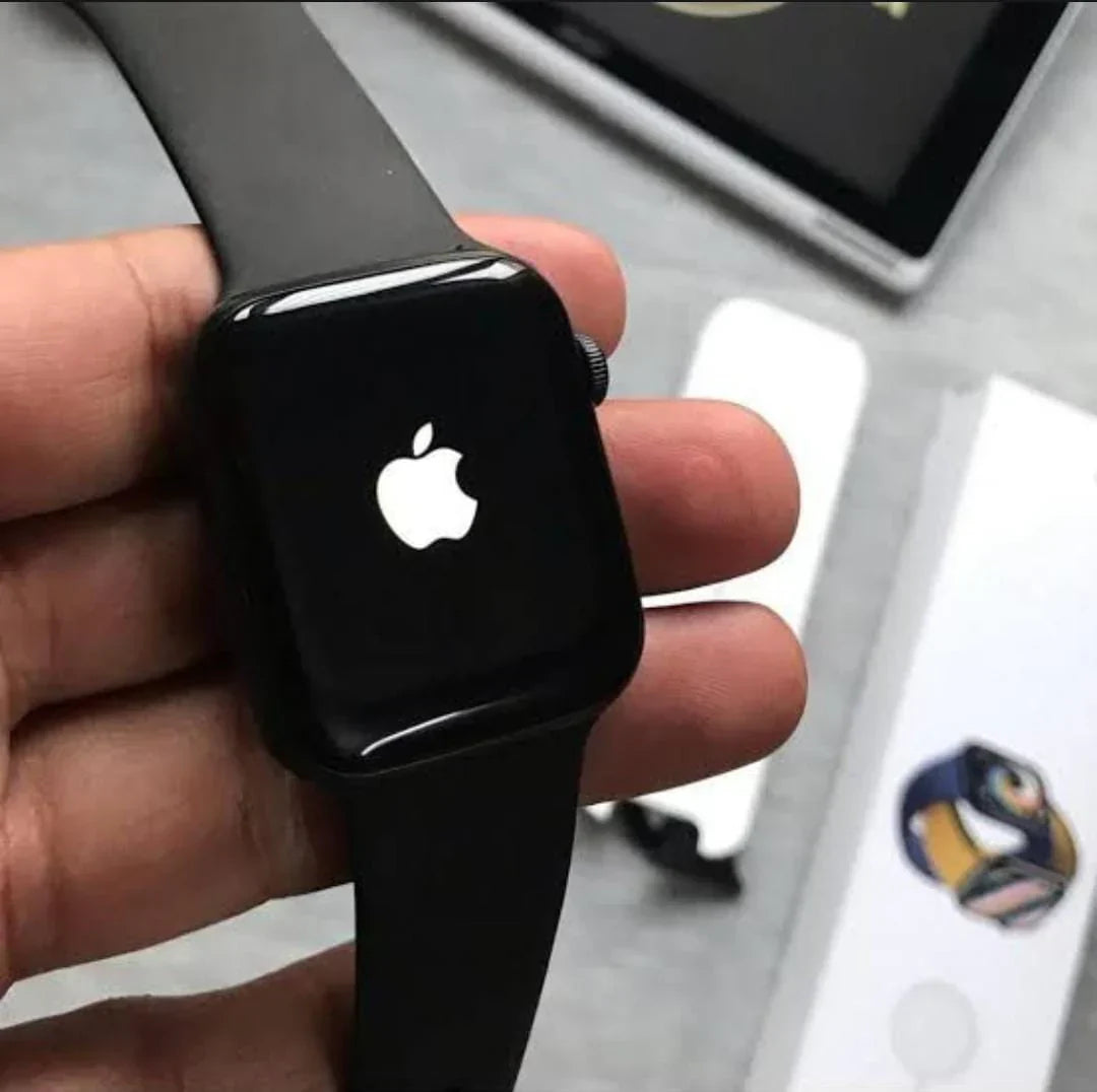 Apple Logo Series 9 Smart Watch- With 2 Straps