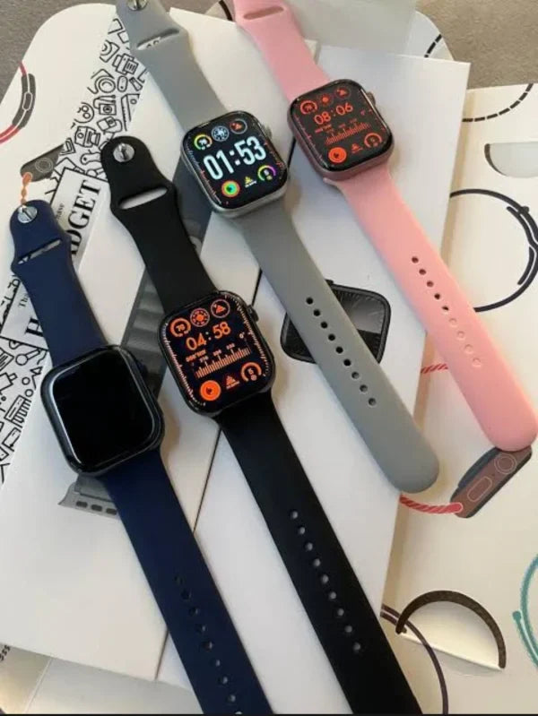 Apple Logo Series 9 Smart Watch- With 2 Straps