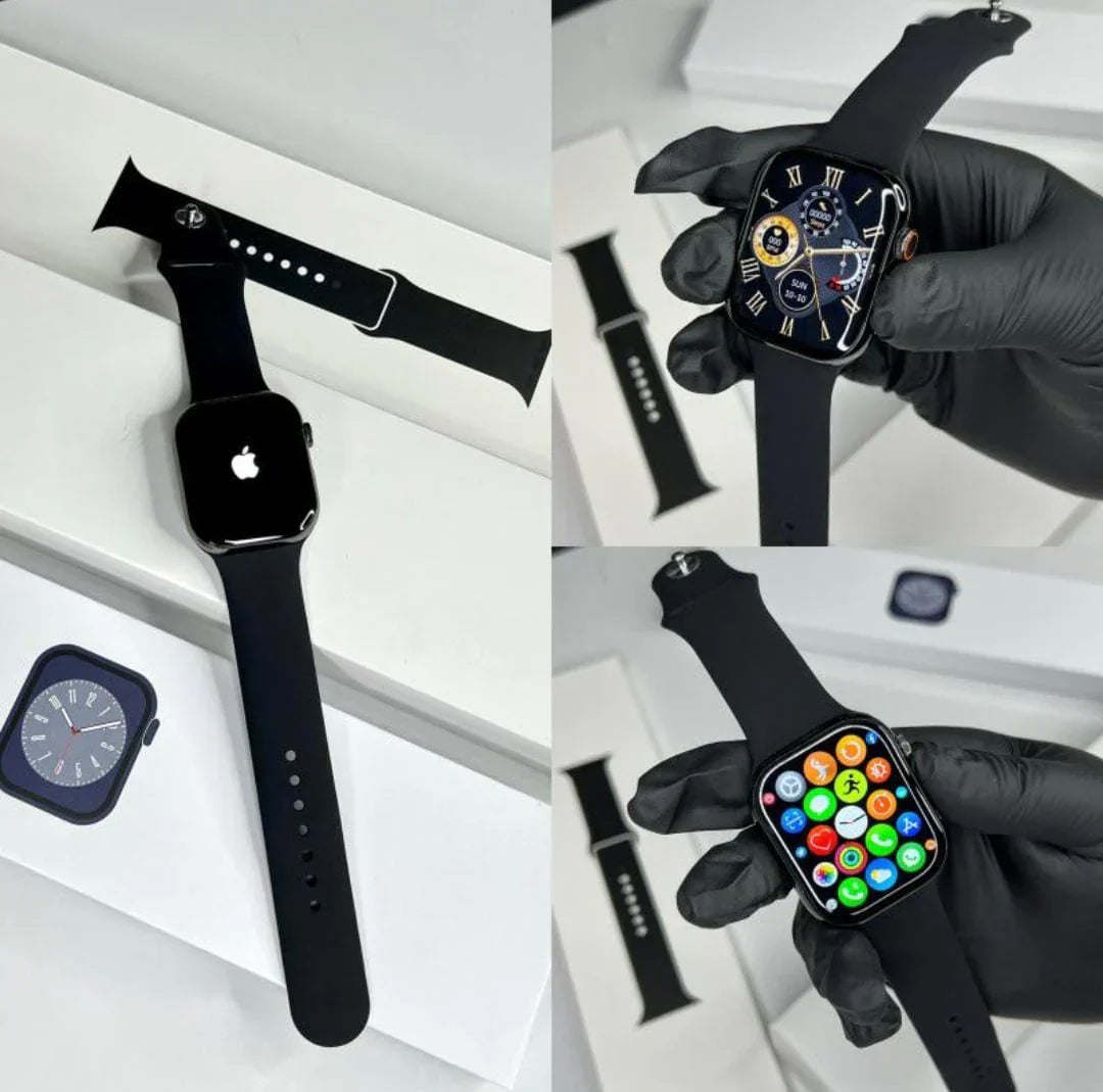 Apple Logo Series 9 Smart Watch- With 2 Straps