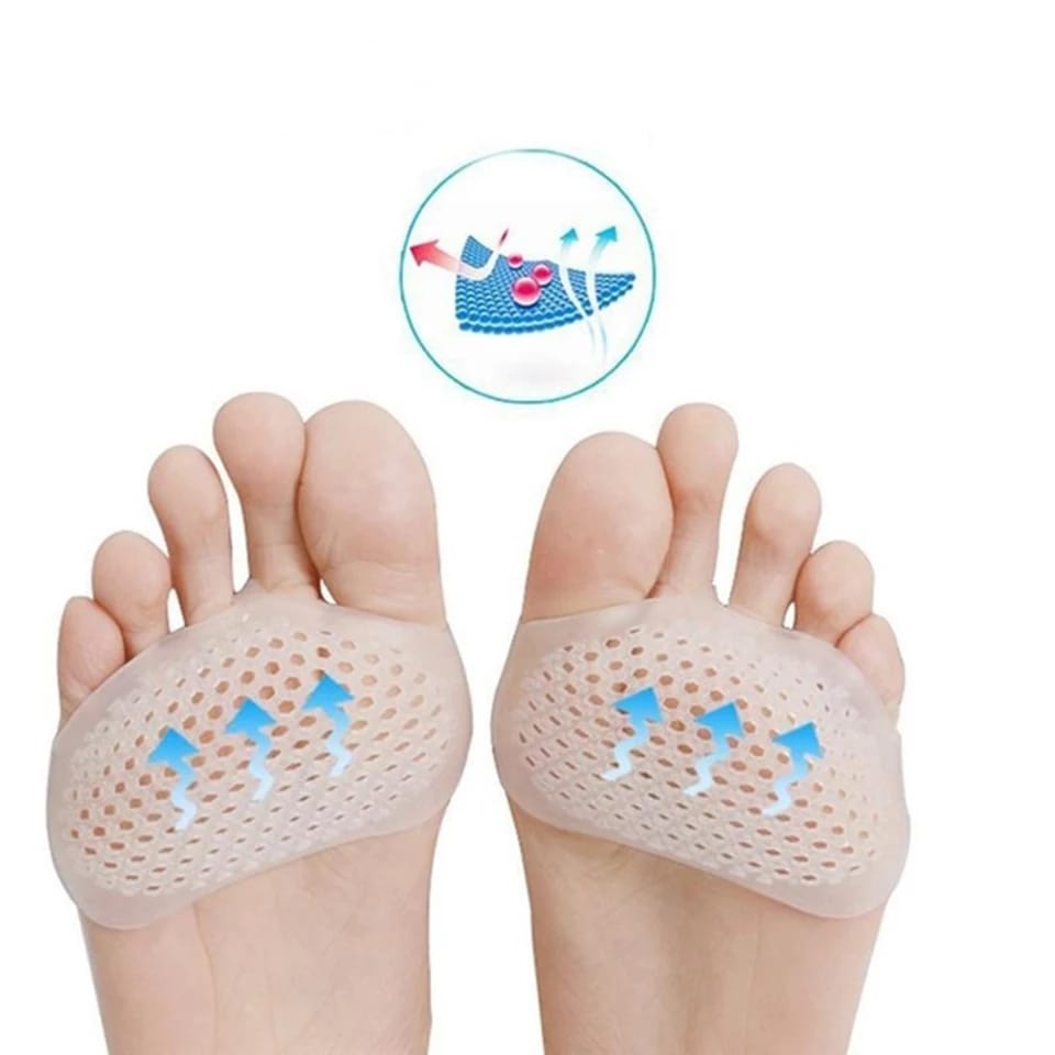 Insoles Forefoot Pads for Women High Heel Shoes Foot Blister Care Toes Insert Pad Silicone Gel Insole Cushions Pain Relief Splin