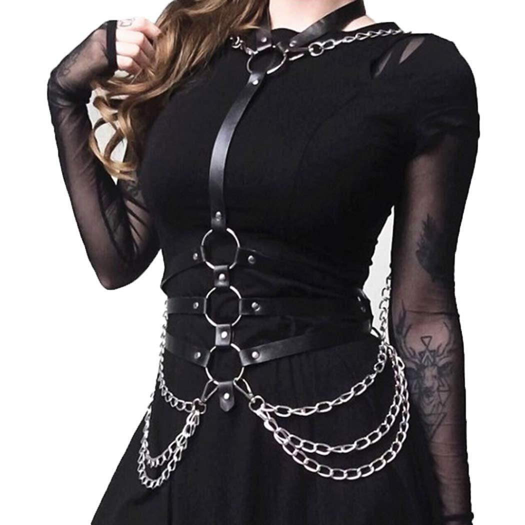 Leather Chain Top Performance Costumes