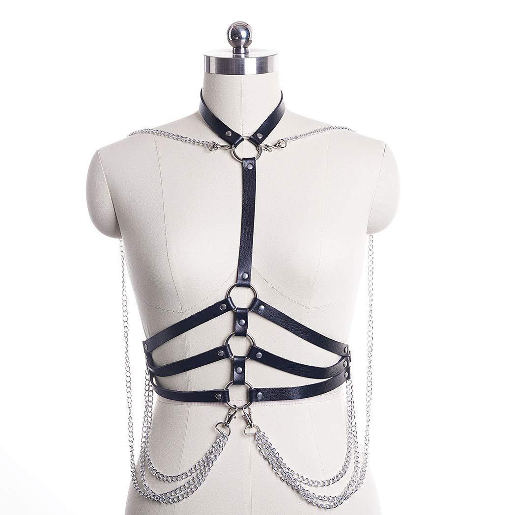 Leather Chain Top Performance Costumes