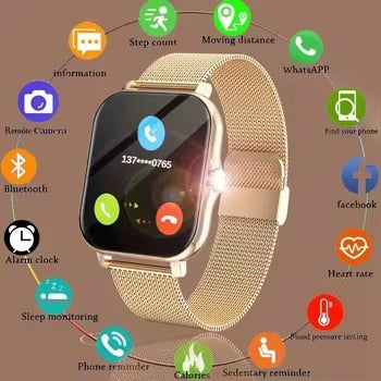 2024 Smart Watch For Men Women Gift 1.69' Full Touch Screen Sports Fitness Watches