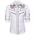 Western Denim Men's Shirt Comfortable and Soft Men's Clothing Long Sleeve