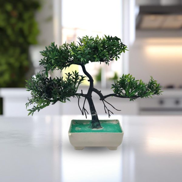 Green Artificial Bonsai Tree