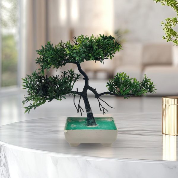 Green Artificial Bonsai Tree