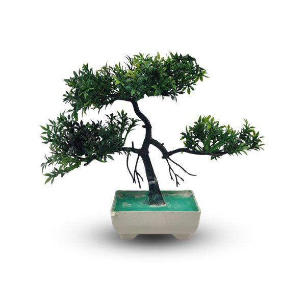 Green Artificial Bonsai Tree