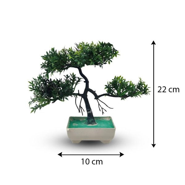 Green Artificial Bonsai Tree