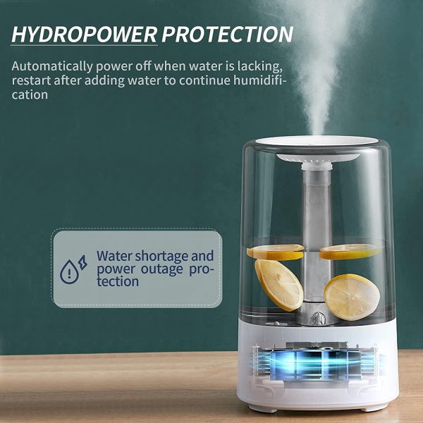 Lh-192 Humidifier – Hot &amp; Cold Mist With 4l Water Tank, 12-hour Continuous Operation