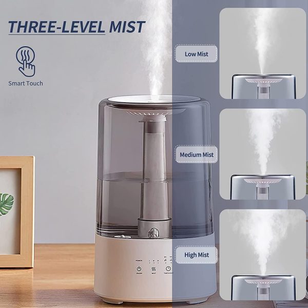 Lh-192 Humidifier – Hot &amp; Cold Mist With 4l Water Tank, 12-hour Continuous Operation