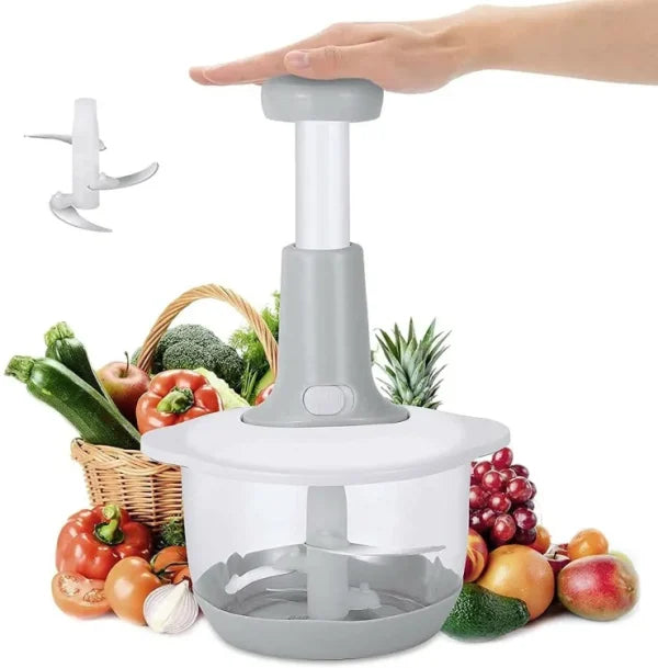 Manual Hand Push Chopper | Multi-functional Vegetable Meat Grinder