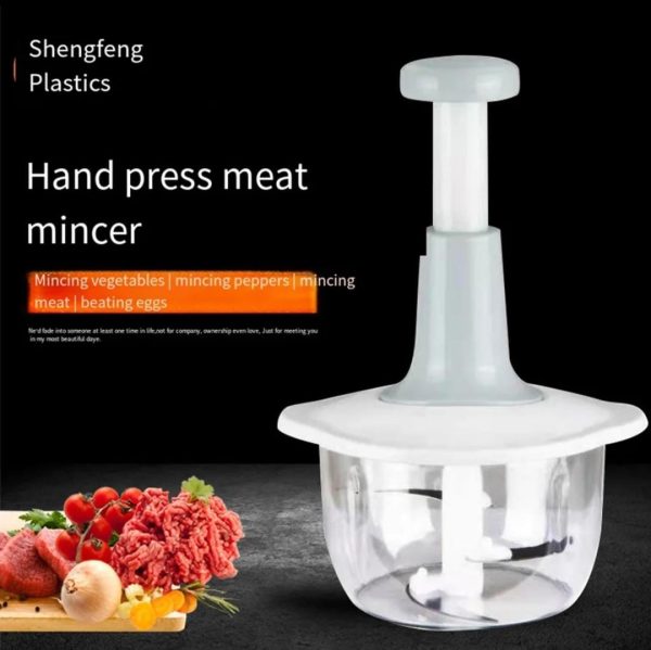 Manual Hand Push Chopper | Multi-functional Vegetable Meat Grinder