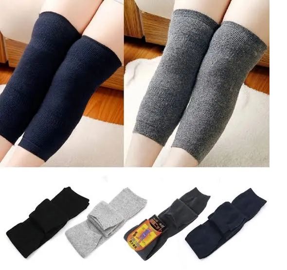 Men Women Cold Proof Plush Socks Warm Leggings Knee Pad Non slip Joint Injury Recovery Outdoor Sports Compression Winter