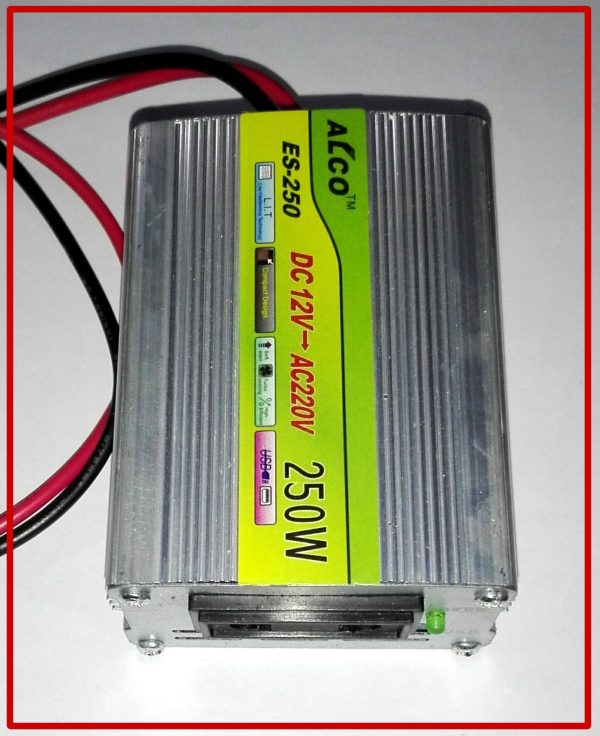 Mini Portable 12v Dc To 220v Ac Inverter 250w For Small Emergency Light Fan