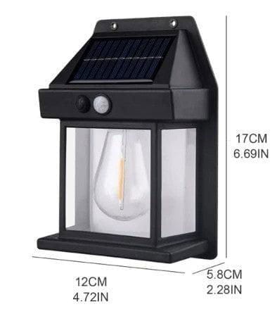 Pack Of 2 Tungsted Light / Solar Tungsten Filament Lamp – Outdoor Intelligent Induction Wall Lamp