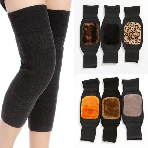 Women Men’s Cashmere Wool Knee Brace Pads