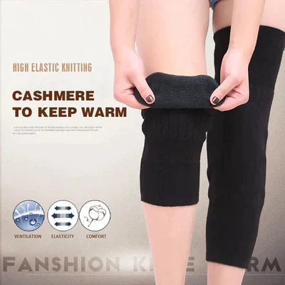 Women Men’s Cashmere Wool Knee Brace Pads