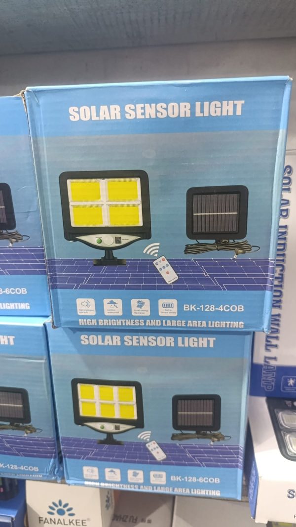 Solar Street Led Sensor Light Wall Lamp Model (bk-128-4cob)